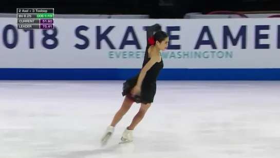 Satoko MIYAHARA JPN Free Skate - 2018 Skate America