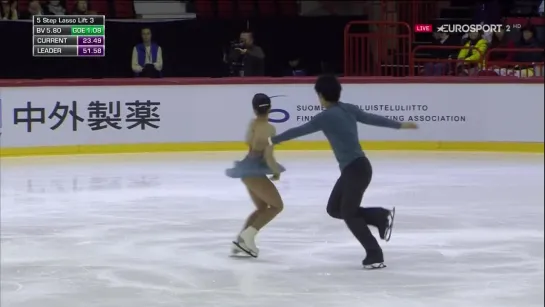 Miu SUZAKI Ryuichi KIHARA FS 2018 GP Helsinki