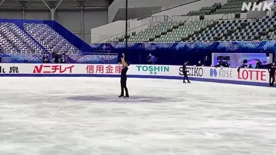 NHK Trophy 2020 Men Practice 201126