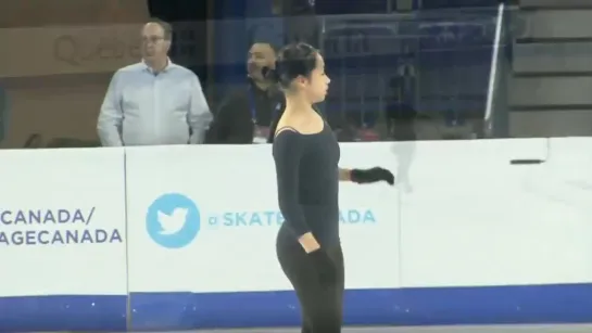 Mako Yamashita Skate Canada Morning Practice SP (25/10/18)