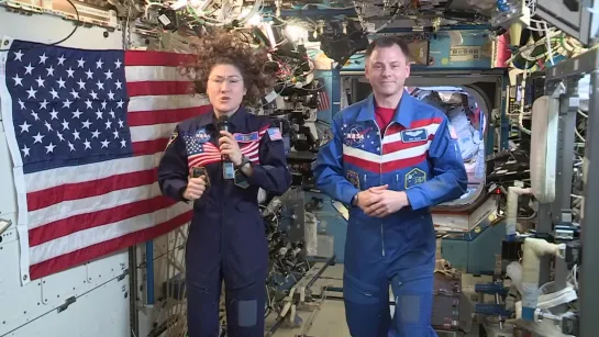 Happy 4th of July from the Space Station Crew