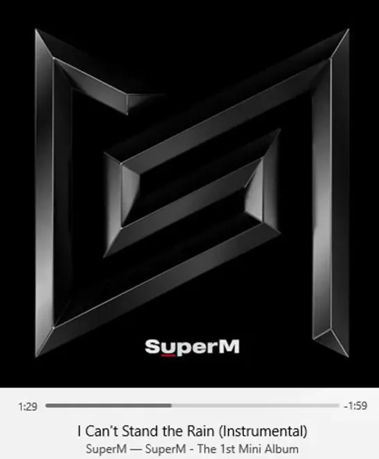 Super-m-  I Can`t Stand The Rain (Instrumental)  --- . - TAEMIN  SuperM FAMOUS