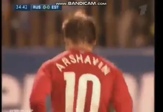 Arshavin & Mart Poom #1 Rus-Estonia 06