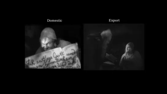 Video comparison of the domestic and export versions of the film Faust