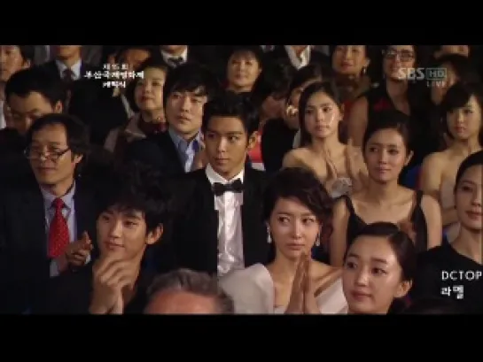 T.O.P cut from broadcast. Pusan International Film Festival. 07/10/10