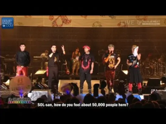 [ENG SUB] Big Bang's talk cut from A-Nation Festival (120826)