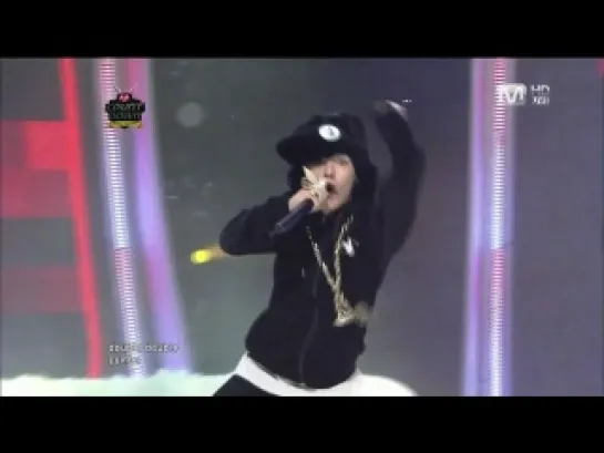 GD&TOP - "Knock Out" + "HIGH HIGH" - Mnet M!Countdown, 30.12.10