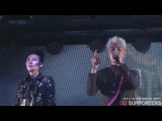 TOP at "High High" MV party-fancam, 20.11.10