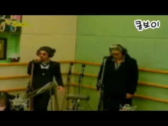 G-Dragon & T.O.P "High High live" - KBS 2FM Ok Juhyun's Music Square, 21.01.11