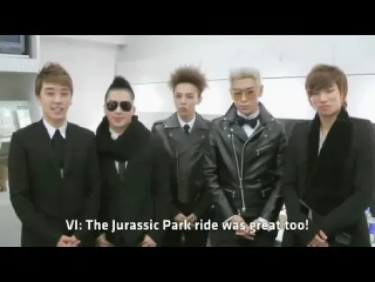 Big Bang @ Message for Universal Studios Japan 10th Anniversary, ensub