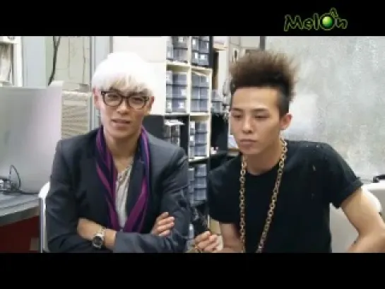 G-DRAGON＆T.O.P - MelOn interview, 24.12.10