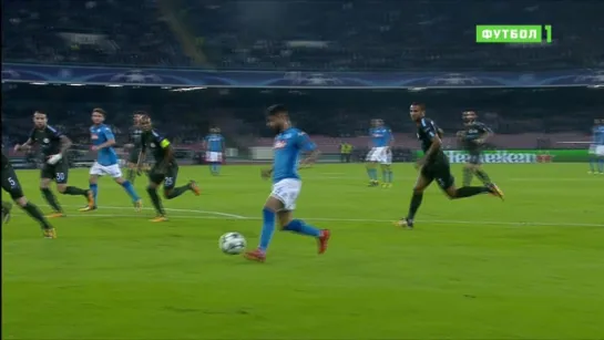 Napoli-Manchester City Insigne 1-0