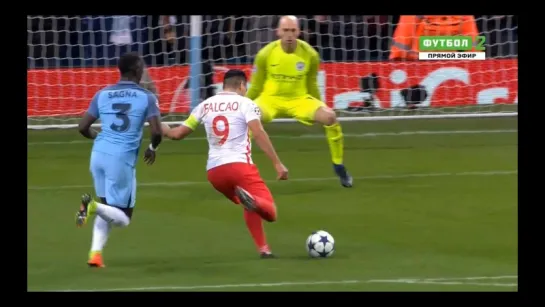 Manchester City-Monaco Falcao 2-3