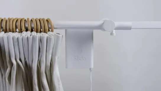 [Slide smart curtain system rod setup video]