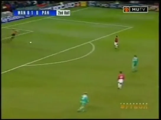 UEFA Champions League 2000/2001.  Man.Utd. vs Panathinaikos