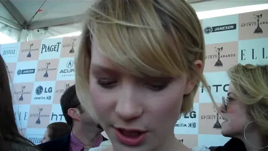 Mia Wasikowska at the 2011 Independent Spirit Awards