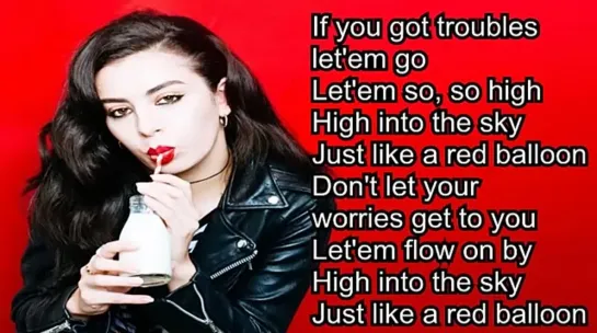 Charli XCX - Red Balloon (Lyrics)