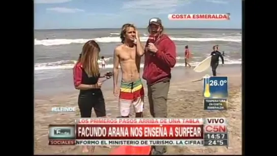 C5N - VERANO 2014_ FACUNDO ARANA NOS ENSEÑA A SURFEAR (PARTE 2)