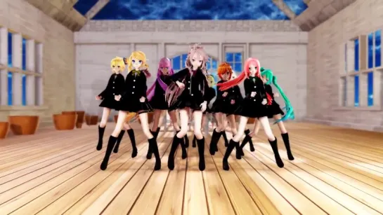 【MMD】【60fps】Tda Schoolモデルで[Help me!!]