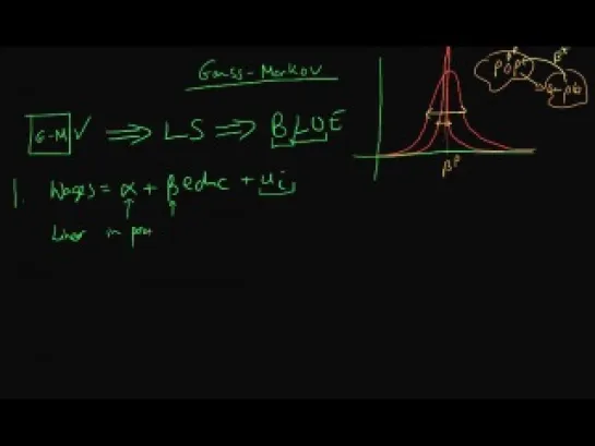 Gauss-Markov assumptions part 1