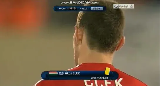 Hungary-Netherlands Q-Euro-12 Akos Elek vs Ibrahim Afellay