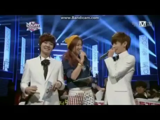 130110 Jeongmin & Minwoo & Soyou Special MC Cut @ M!Countdown