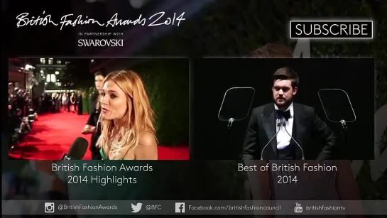 British Fashion Awards 2014