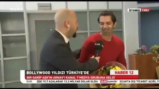 Barun Sobti Türkiye Kanal 7 Stüdyosuna vardı (ÜLKE TV)