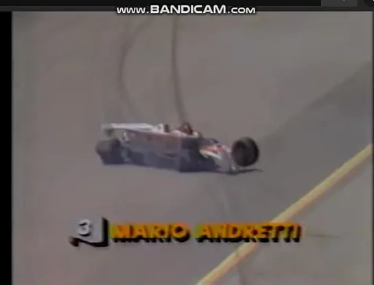 1983 INDIANAPOLIS 500 Mario Andretti & Johnny Parsons crash