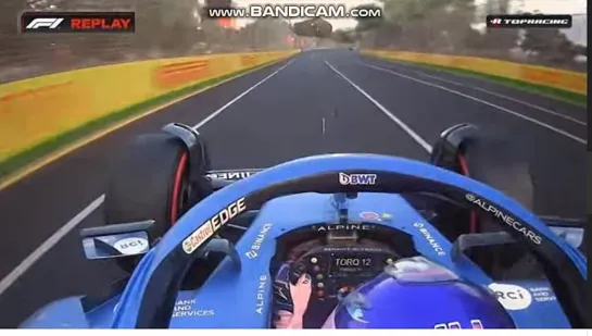 Australia-22, Fernando Alonso crash