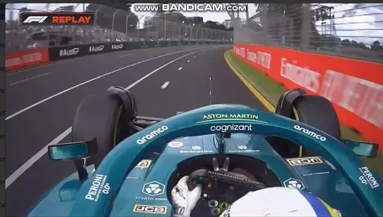 Vettel crash Australia 2022