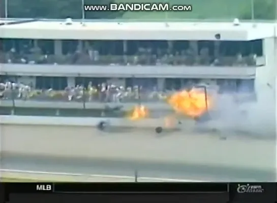 1975 INDY 500 Tom Sneva crash fire