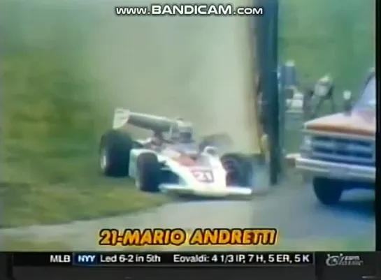 1975 INDY 500 Mario Andretti crash