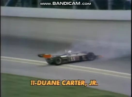 1974 Indianapolis 500 Duane Carter.jr spun off