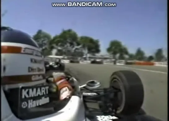 1993 ITT Automotive Detroit Grand Prix Nigel Mansell crash