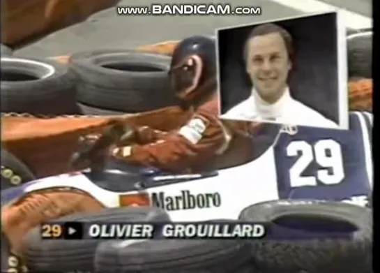 1993 ITT Automotive Detroit Grand Prix Olivier Grouilard crash