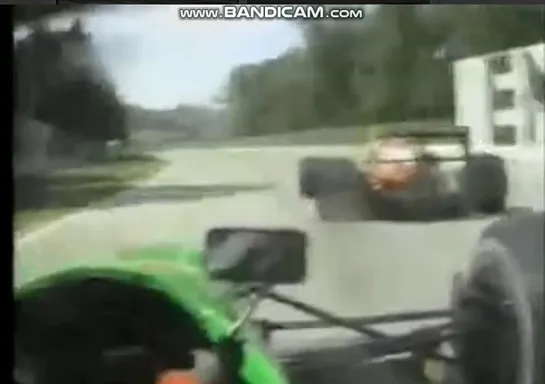 Imola-90, Nannini crash