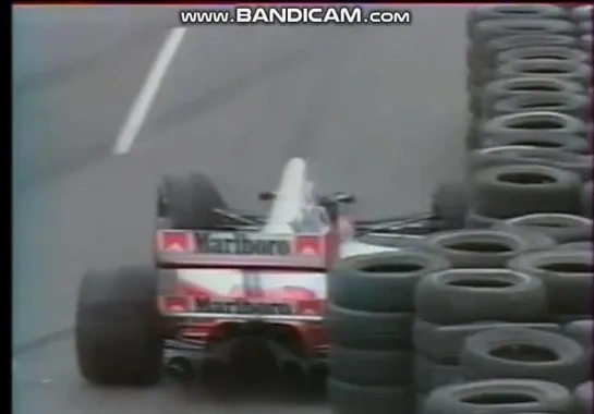 USA-1990 Gerhard Berger Osterreich crash