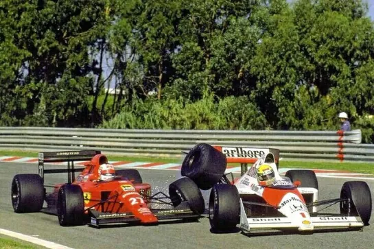 Estoril-89, Mansell vs Senna crash