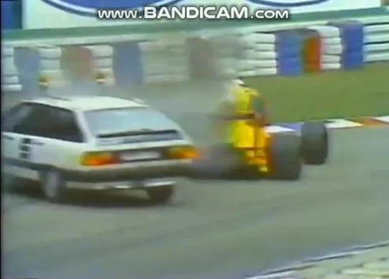 Germany-89, Alesi spun off, Alliot fire