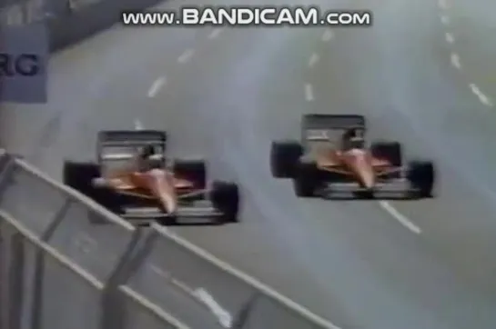 USA-89, Caffi & de Cesaris Dallara-Ford crash