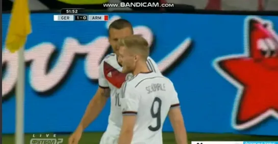 Germany-Armenia 2014 Andre Schurrle goal