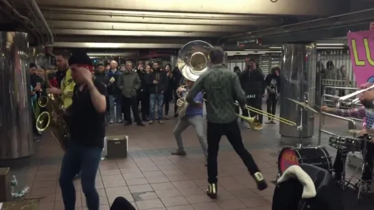 Lucky Chops Brass Band at 34th st