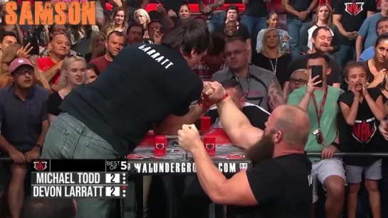 #ARMWRESTLING _ MICHAEL TODD VS DEVON LARRATT _ WAL 406 _ 06.09.2018 _