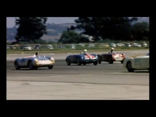 James Dean racing at Santa Barbara in May 1955