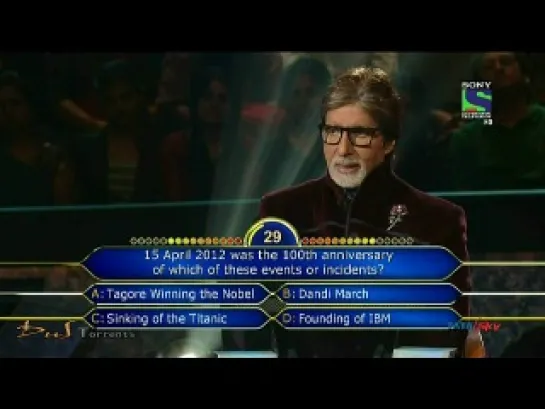 Kaun Banega Crorepati Season 6 4th November 2012