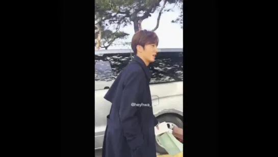 Jung Il Woo at filming 'Cinderella and Four Knights'