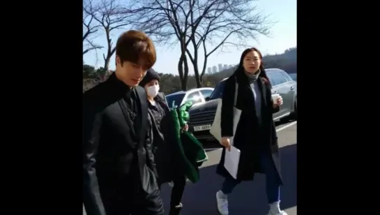 Jung Il Woo at filming 'Cinderella and Four Knights'