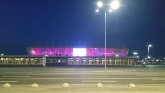 Fifa World Cup "ROSTOV ARENA" Stadium вблизи 2018 за 2 дня до ЧМ новый стадион (вечером)