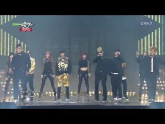 131220: Music Bank End Of Year Special : AOA , M.I.B, Teen Top,Gag Concert - Gentleman -Psy  Special Stage